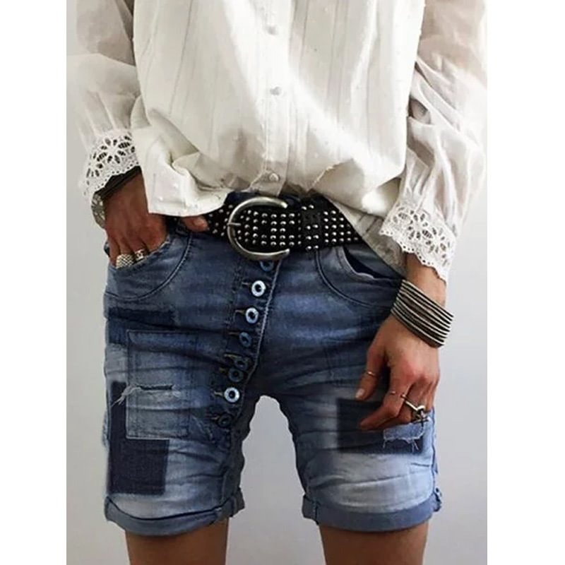 Spring Urban Casual Wide-leg Pants Women's Jeans Cowboy