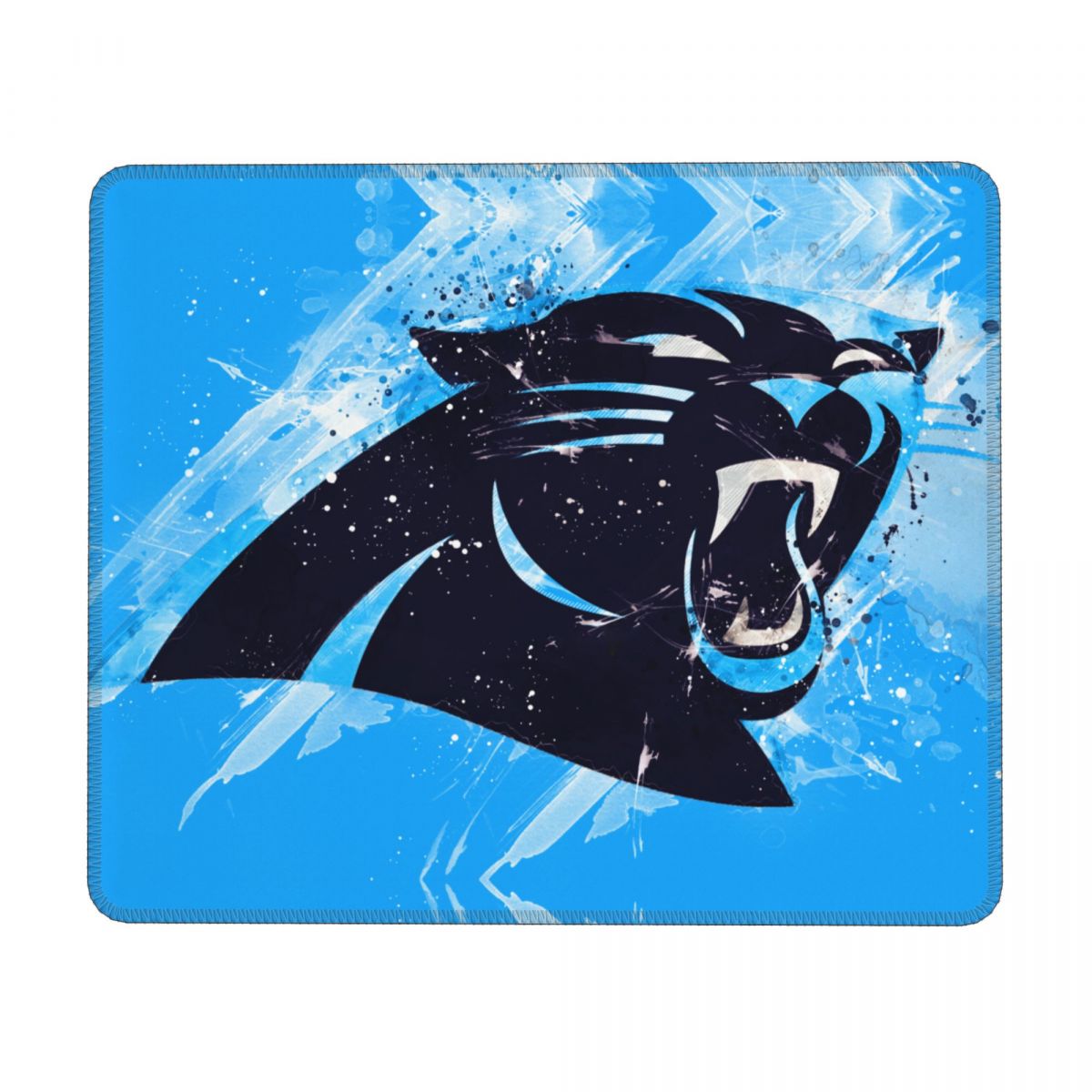 Carolina Panthers Logo Grunge Art Square Rubber Base MousePads
