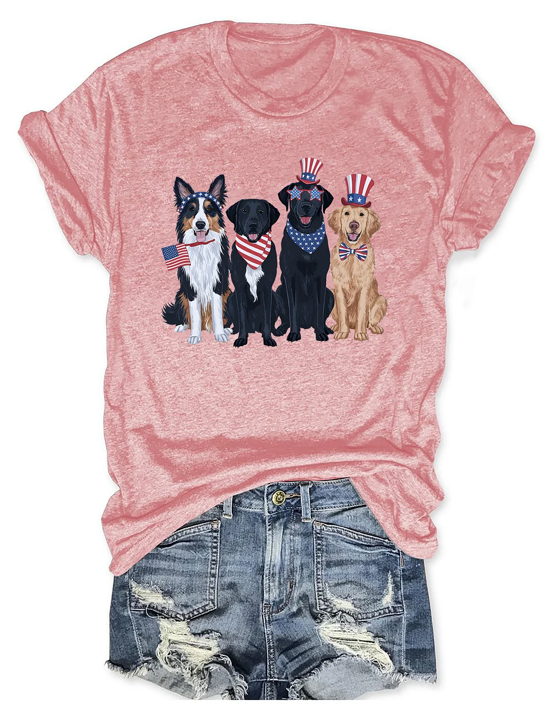 Golden Retriever 4th Of July T-shirt