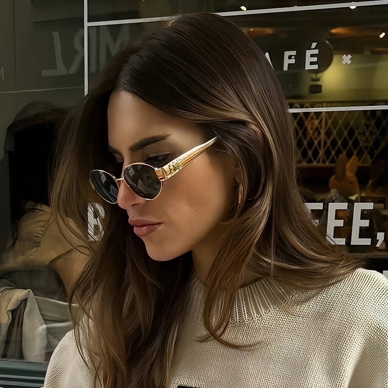 Streetwear Oval Pc Oval Frame Full Frame Glasses