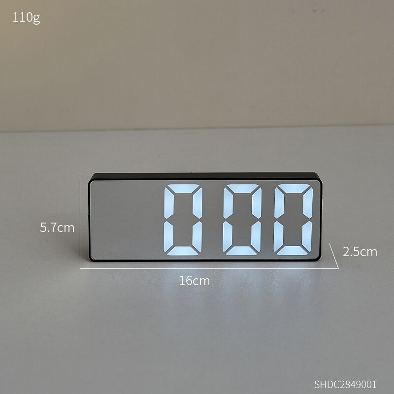 Athvotar Display Alarm Clock Modern Home Decor Accessories table Clocks Voice Control Temperature Check Bedroom Clock Room Decoration