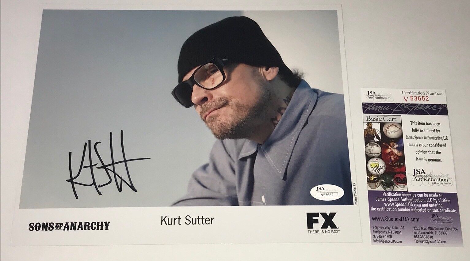 KURT SUTTER Signed SONS OF ANARCHY CREATOR 8x10 Photo Poster painting Autograph JSA COA