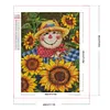 uk.everydayedeals Diamond Painting - Round AB Drills - Scarecrow in Sunflower(45*60cm)