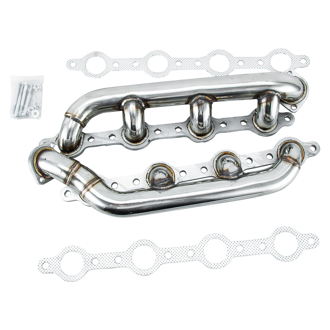 Alloyworks Stainless Steel Headers Manifolds For 1999-2003 Ford Powerstroke F250 F350 F450 7.3L