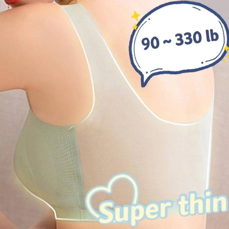 Women Ultra Thin LCE Silk Beauty Back Bra Fixed Breast Pad