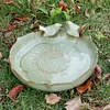 Ceramic Birdbath Bowl Bird Feeder Bird Feeding Bowl for Outdoor Garden Courtyard