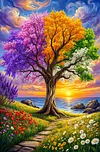 Luxury AB Velvet Diamond Painting Kit - Tree of Life
