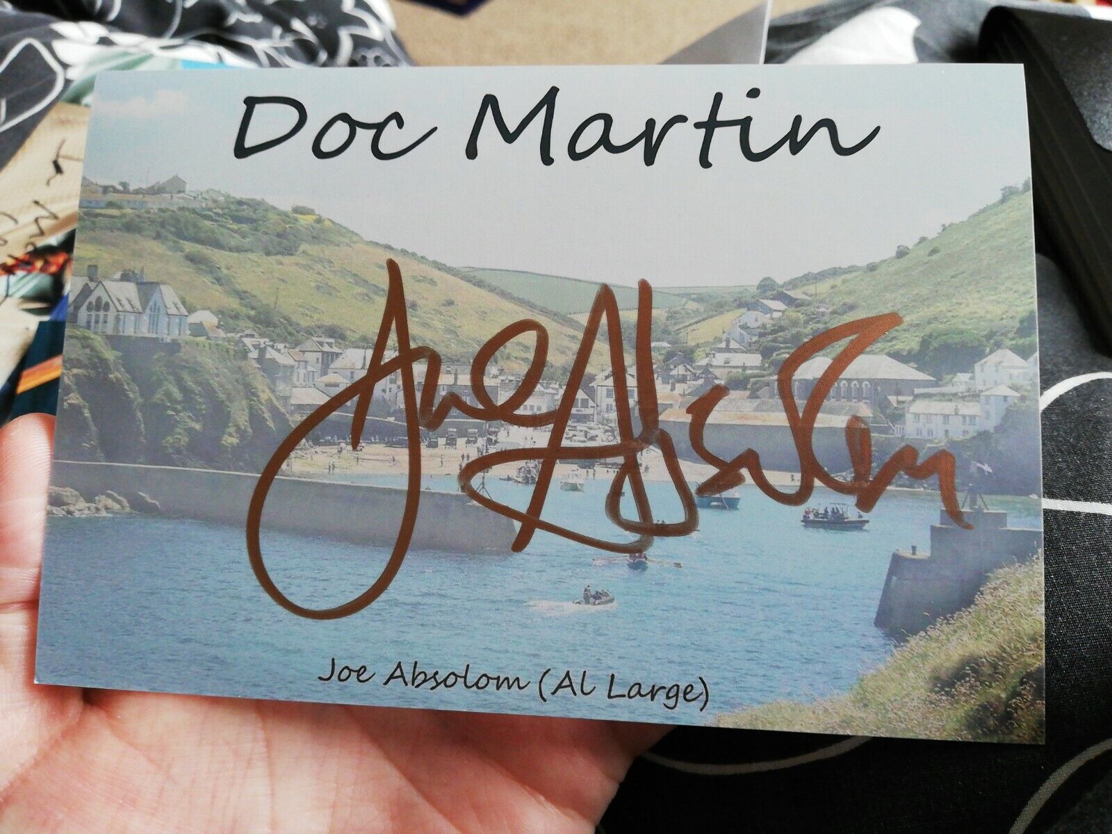 Joe Absolom Al Large Doc Martin signed 6x4 inch picture