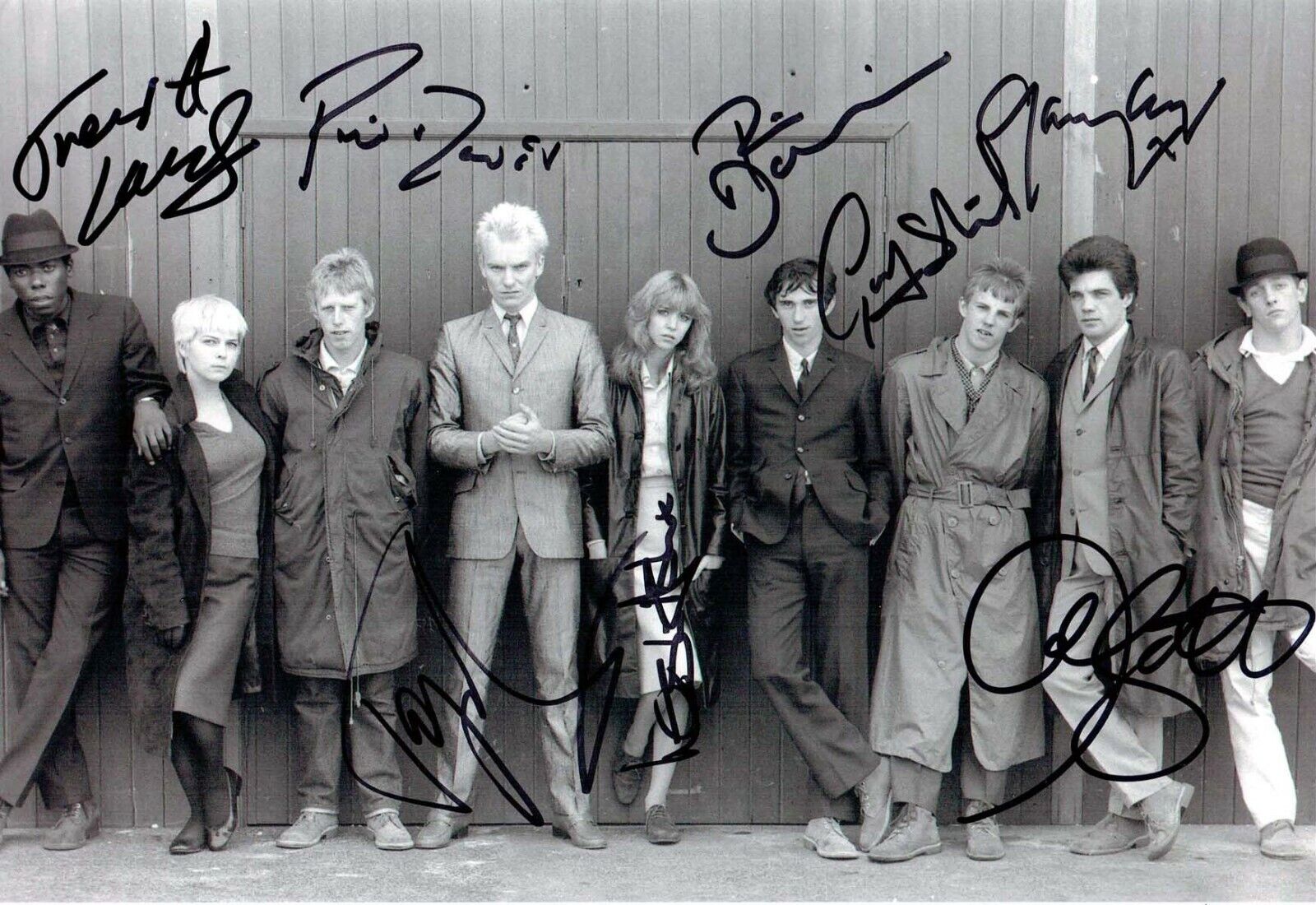 Cast SIGNED by 8 Quadrophenia Photo Poster painting 6 AFTAL COA TOYAH LAIRD DANIELS DAVIS ASH