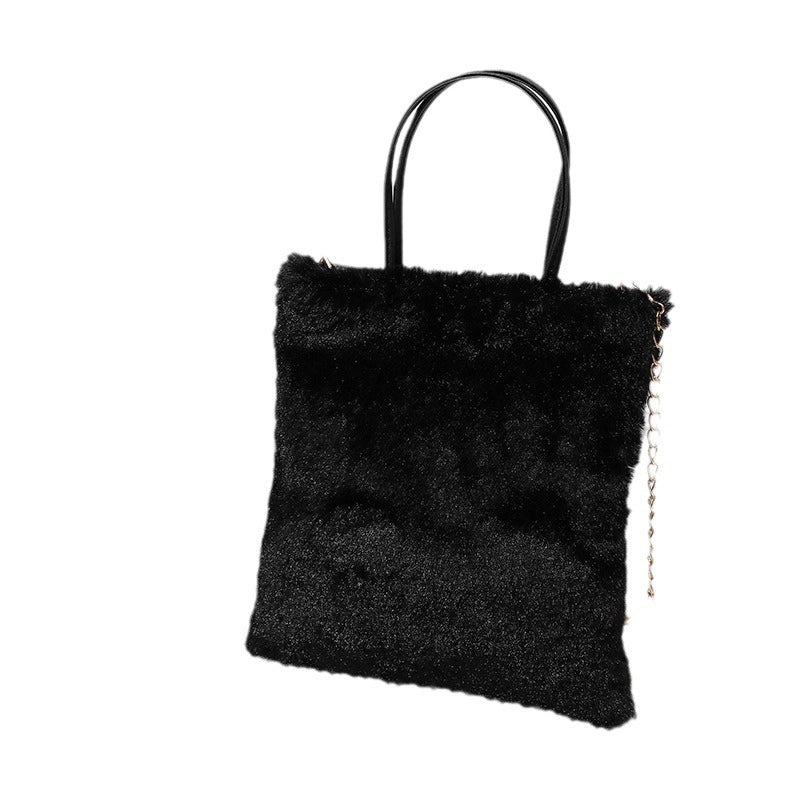 Korean Style Fashionable Plush Bag Women’s Wallet Simple And Portable Commute Fashion Women’s Cross-Body Bag