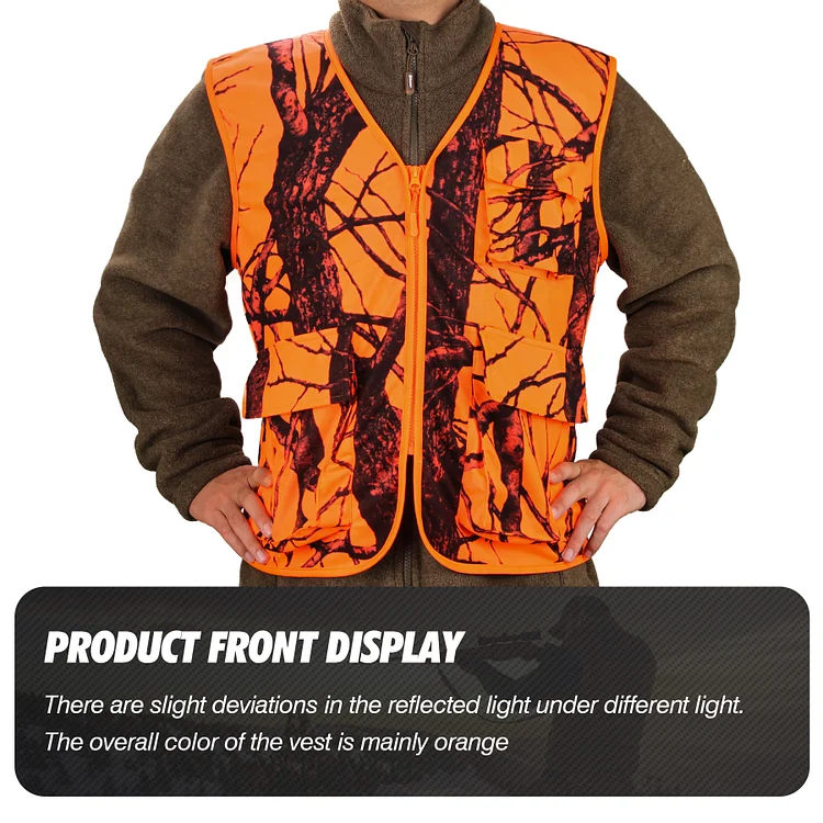 GUGULUZA Camo and Orange Hunting Reversible Vest, Game Vest Jacket for  Hunting Camping (M-4XL) (M) : : Clothing, Shoes & Accessories