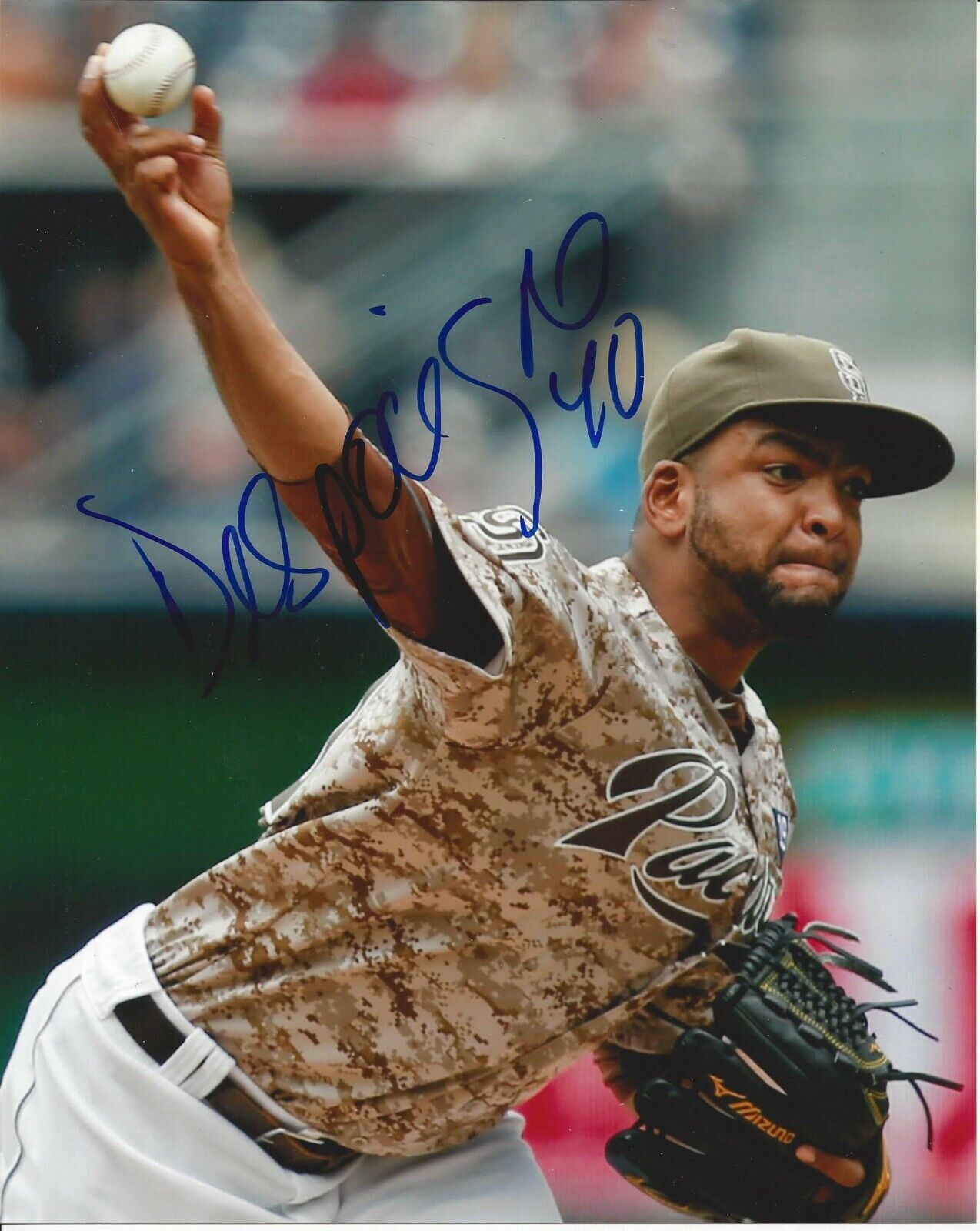 Odrisamer Despaigne Autographed 8x10 San Diego Padres#S754