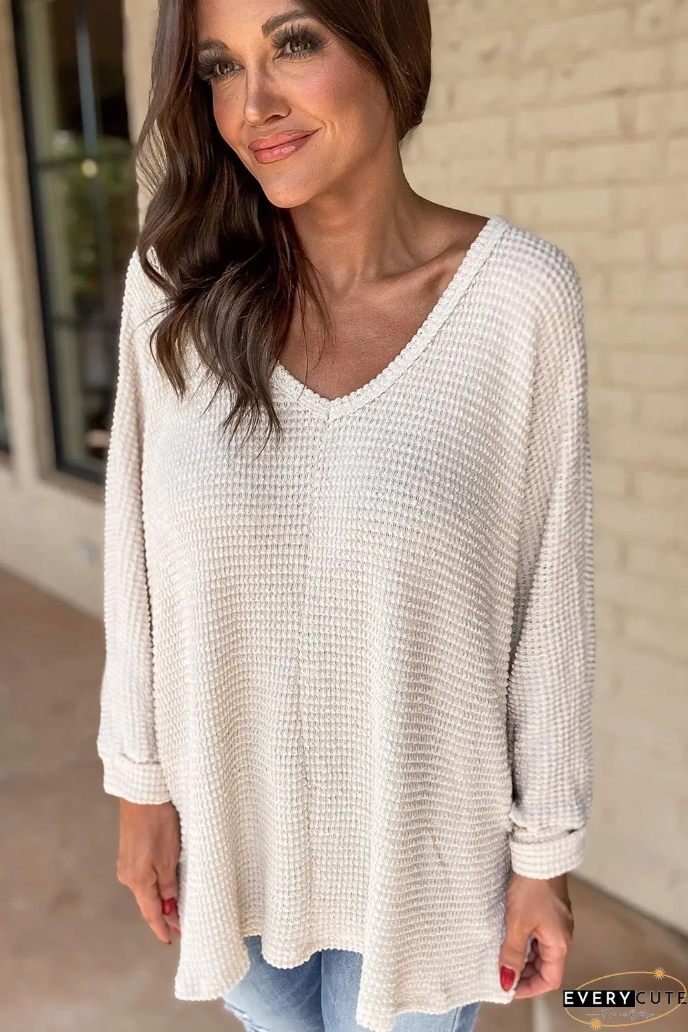 Spring Waffle Knit T-Shirt