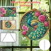 (US Only)Peacock 2D Flat DIY Diamond Painting Set Diamond Art Pendant Home Wall Decor
