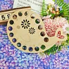 DIY Embroidered Hollow Thread Board Wooden Home Cross Stitch Sewing Tool