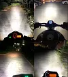 LED Motorcycle Driving Lights Round 2.5Inch LED Pod 90W 6000K 9000lm Off Road Light Spot Flash Combo Auxiliary Light Bar Work Light for ATV SUV Truck Boat Tractor