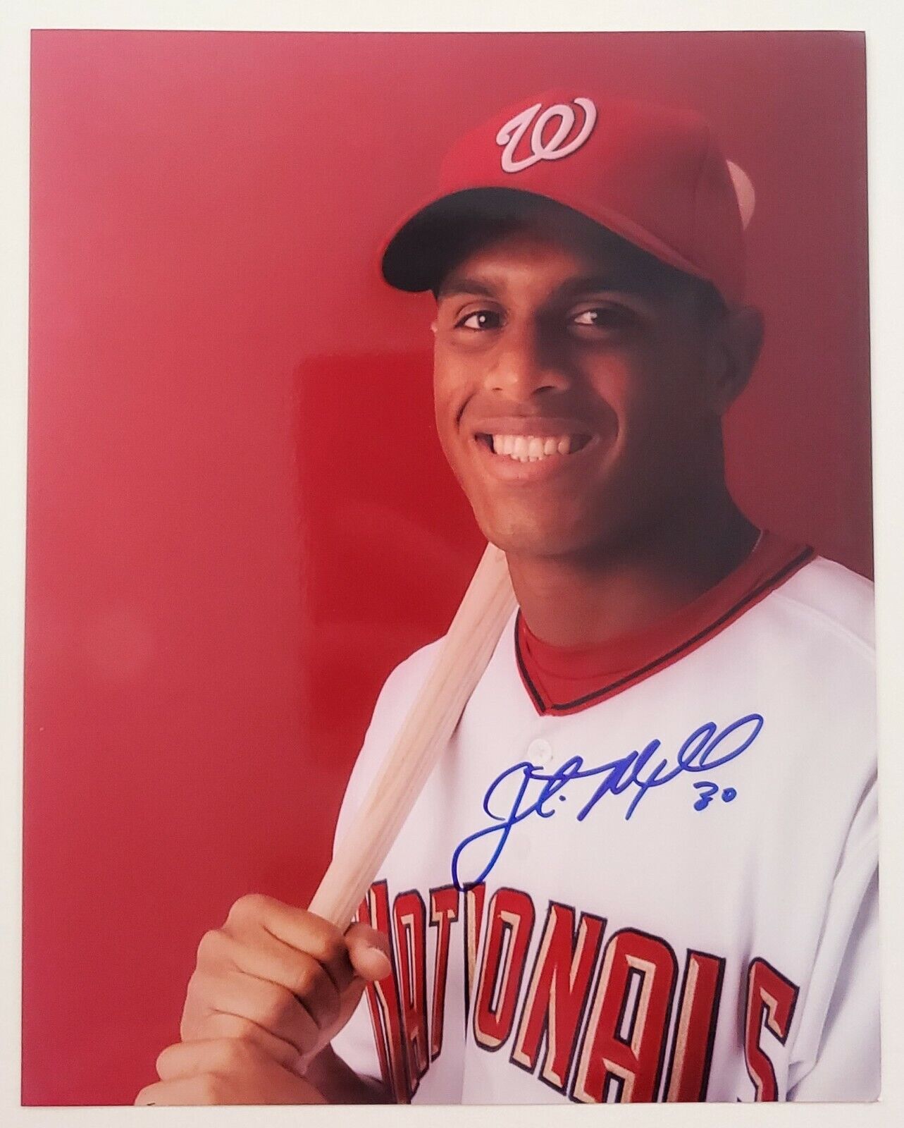 Justin Maxwell Signed 8x10 Photo Poster painting MLB Washington Nationals RAD