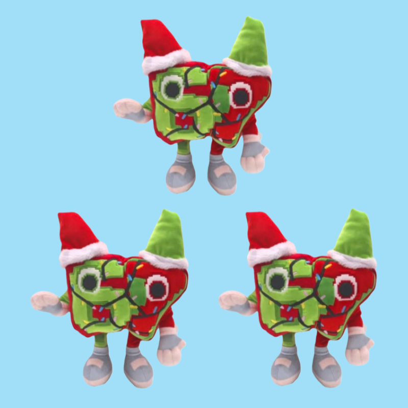 Steal a brainrot festive 67 plush 3pcs festive 67 plush
