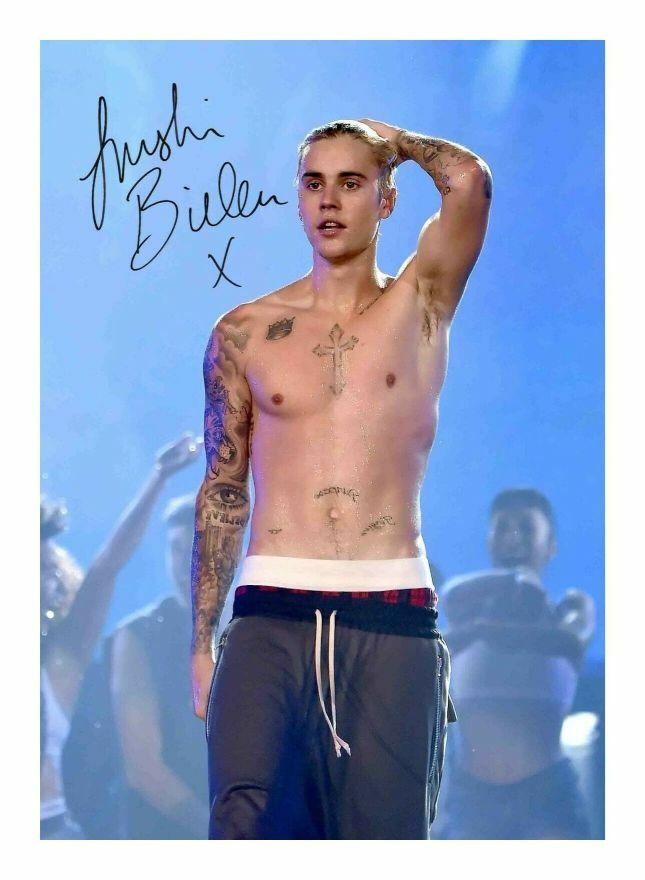 JUSTIN BIEBER AUTOGRAPH SIGNED PP Photo Poster painting POSTER