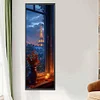 Diamond Painting-DIY Full Round Drill Vase & Eiffel Tower(30x90cm)