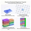 15pcs/30pcs Diamond Painting Beads Storage Containers Trays, 2-in-1 Diamond Art Tray and Beads Storage, Diamond Painting Accessories Diamond Painting Trays with Lids, Beads Art Tools Storage Rack