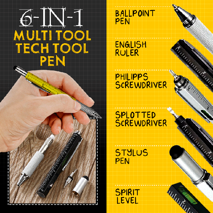 6 in 1 Multitool Tech Tool Pen