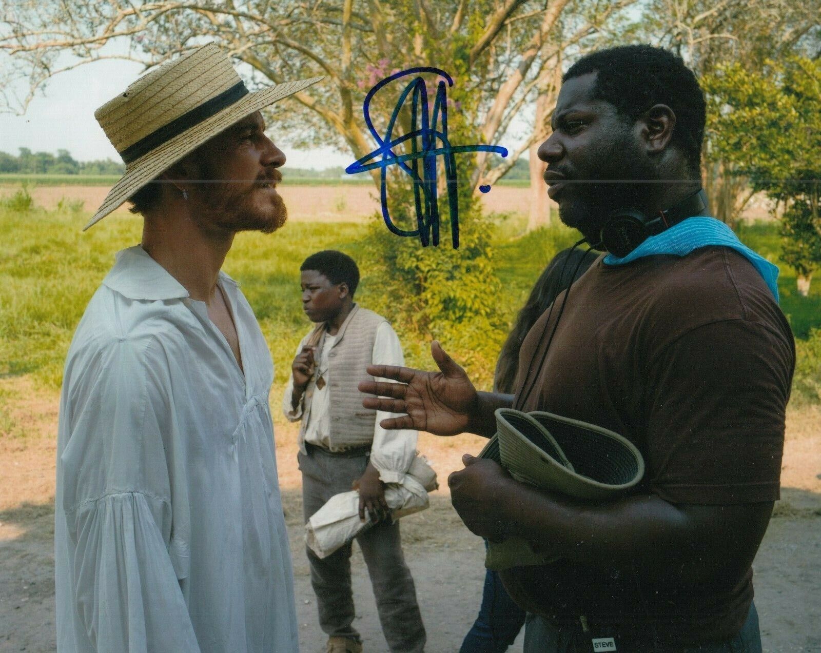 STEVE MCQUEEN signed (12 YEARS A SLAVE) Movie director 8X10 Photo Poster painting W/COA #3