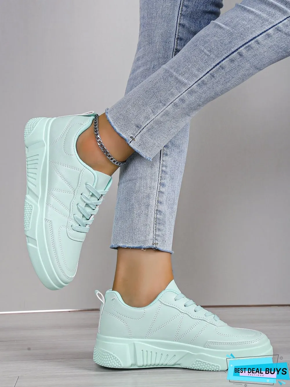 Casual Plain Color Skate Shoes