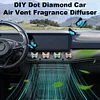 (US Local)Diamond Painting Car Aromatherapy Vent Clip Bling Air Vent Decorations (C)