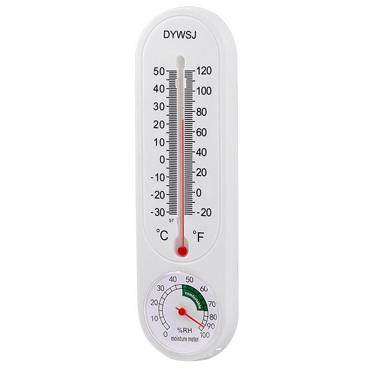 Wall Thermometer Indoor Outdoor Mount Garden Greenhouse Home Humidity Meter