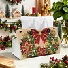 Xmas Wreath DIY Pearl Diamond Painting PU Cover Tissue Holder Kit Pearl Art Painting Decoration for Home & Gifts