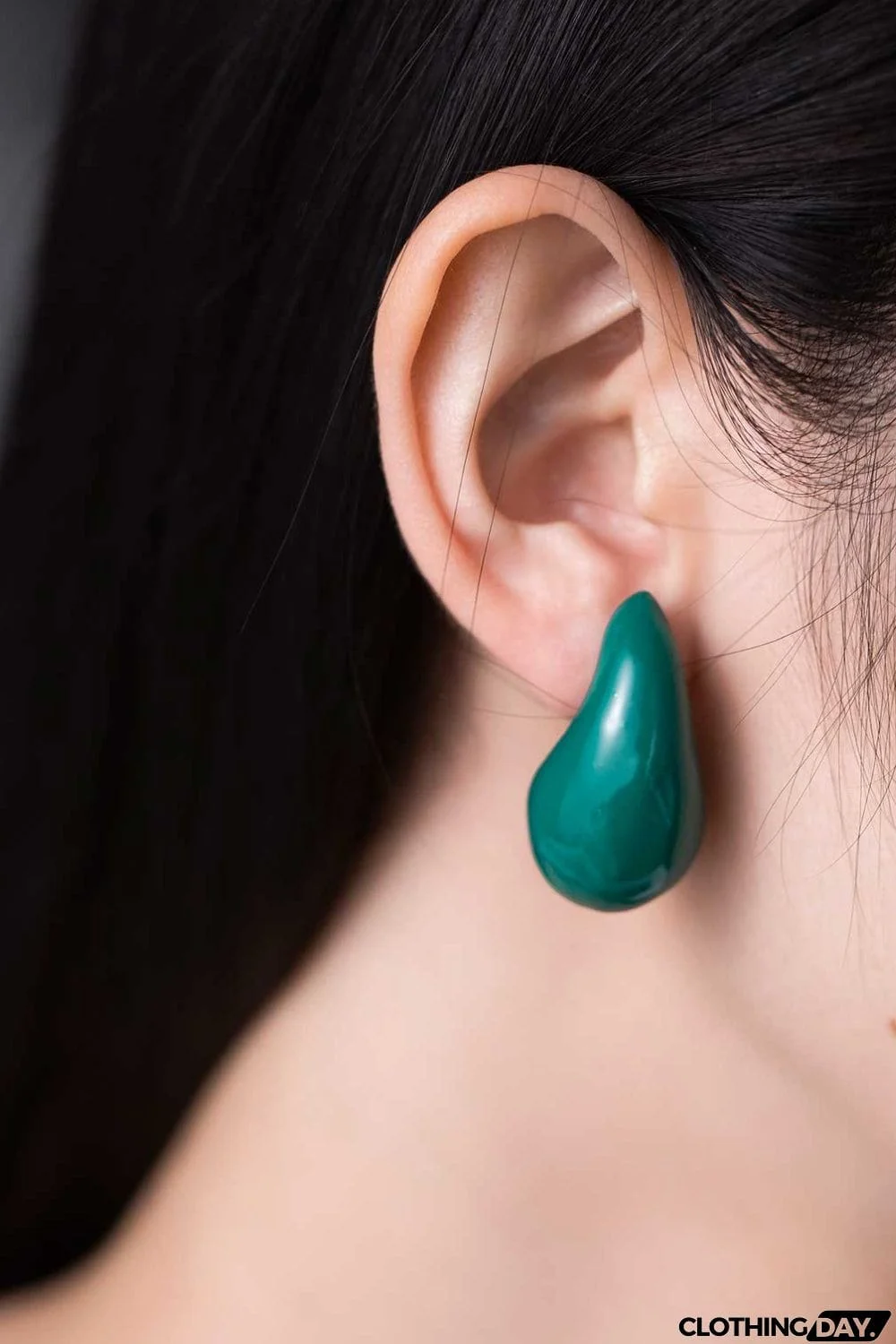 Big Size Water Drop Brass Earrings