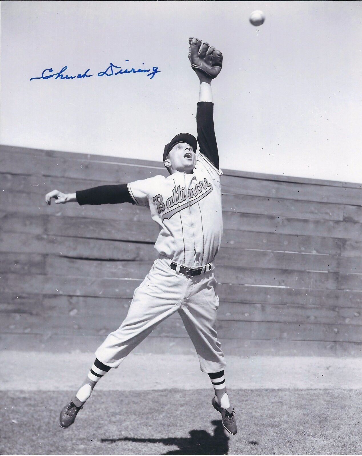 Signed 8x10 CHUCK DIERING Baltimore Orioles Autographed Photo Poster painting - COA