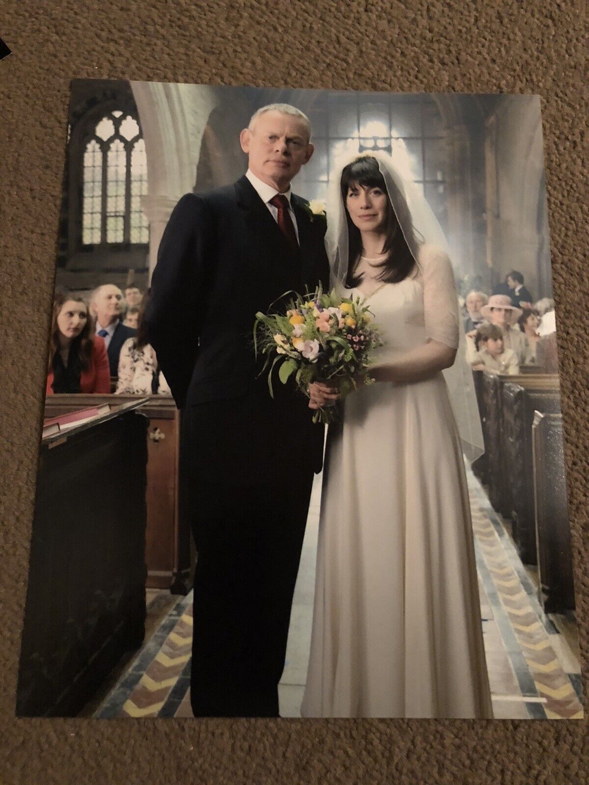 MARTIN CLUNES & CAROLINE CATZ (DOC MARTIN) UNSIGNED Photo Poster painting- 10x8”