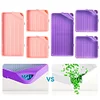 (US Only)6Pcs Diamond Art Tray Rhinestone Sorting Tray Diamond Painting Tray(Pink Purple)