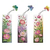 3Pcs Diamond Painting Flowers Bookmark Making Kit for Book Lovers