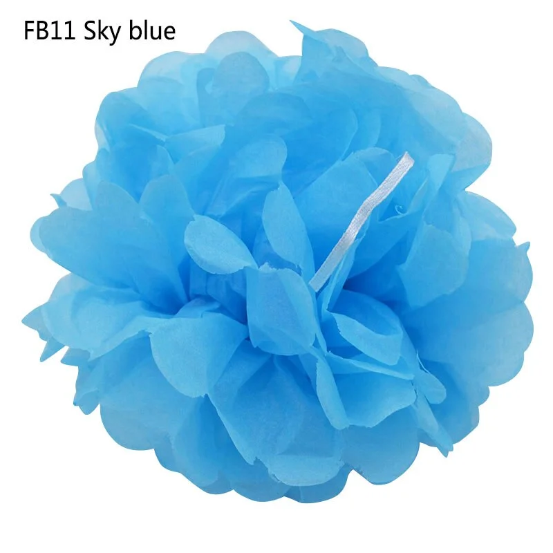 5PCS Handmade 6 (15CM) Tissue Paper Pom Poms Paper Flower Ball For Home Garden Party Wedding Birthday&Wedding Car Decoration