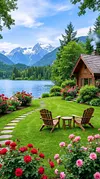 Luxury AB Velvet Diamond Painting Kit - Landscape