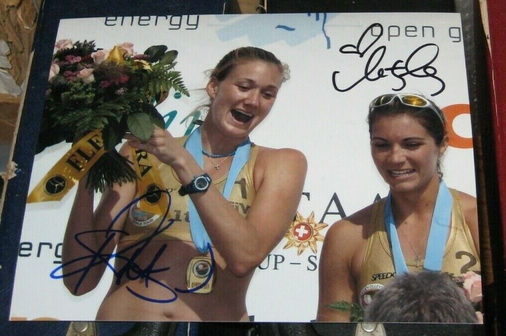 Mist May Kerry Walsh Olympic Gold Medal Beach Volleyball SIGNED 8x10 Photo Poster painting COA