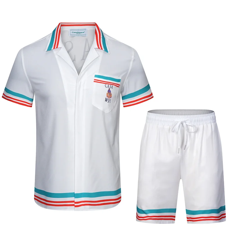 Casablanca 2023SS New Product Silk Short Sleeve Shirt