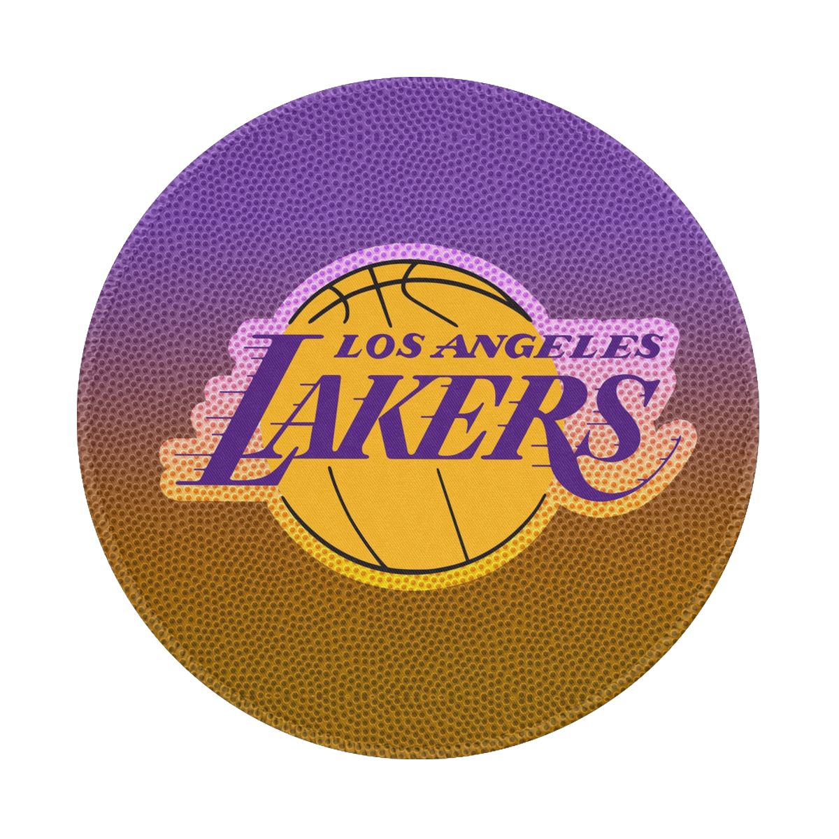 Los Angeles Lakers Retro logo Gradient Gaming Round Mousepad for Computer Laptop