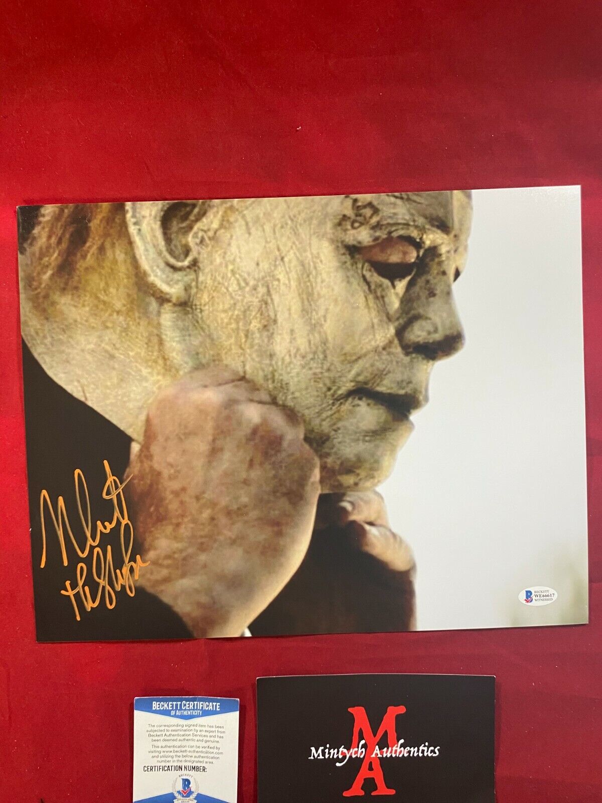 NICK CASTLE SIGNED 11x14 Photo Poster painting! HALLOWEEN! MICHAEL MYERS! BECKETT COA