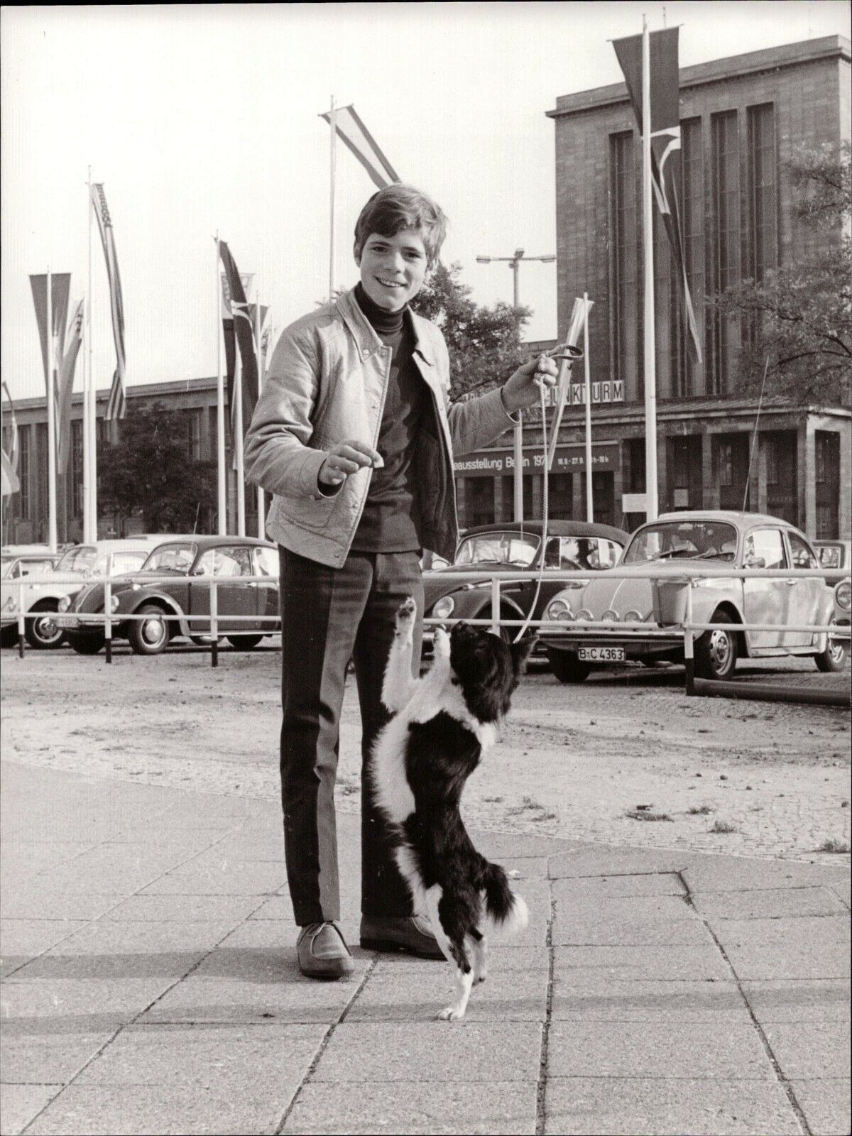 Heintje With Dog - Vintage Press Photo Poster painting Norbert Unfried (U-6833