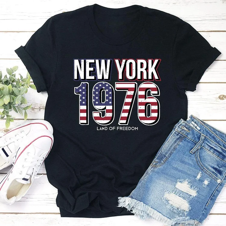 1976 new york independence Day  T-shirt Tee - 02016