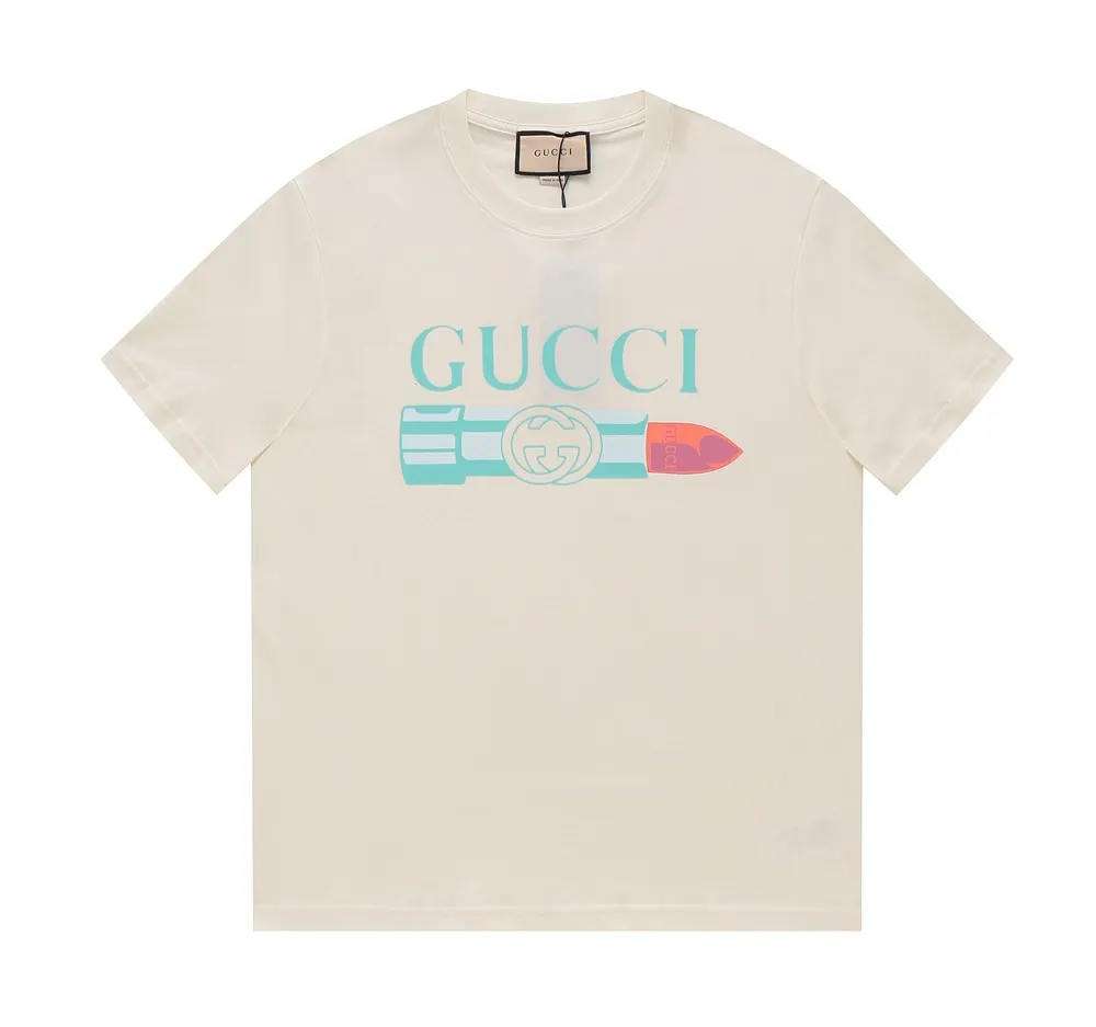 Modern Striped Graphic T-Shirt - Front View