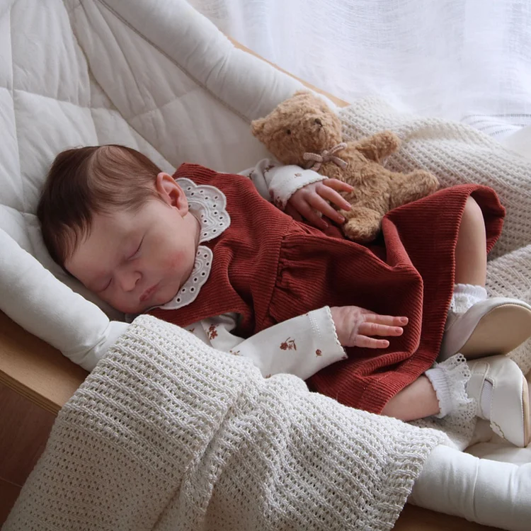 [New] 20" Lifelike Reborn Girl Baby Doll Named Steina, Gifts For Kids with Heartbeat💖 & Sound🔊 - Reborndollsshop®-Reborndollsshop®