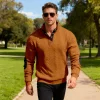 Men's Outdoor Color-blocked Half-zip Pullover by Inlyline