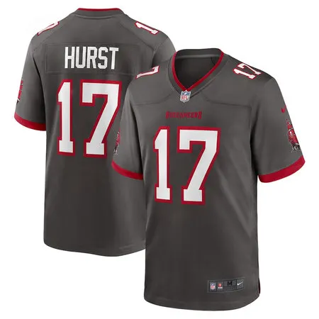 Youth Tampa Bay Buccaneers #17 John Hurst Nike Pewter Alternate Game Jersey