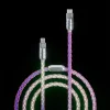 Purely Hand-Made Customized RGB Luminous Data Cable Adapted To Apple Car Fast Charging Cable 30Wmfi Charger Cable Atmosphere Light