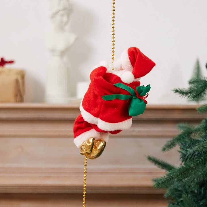 Electric Climbing Santa Musical Toy